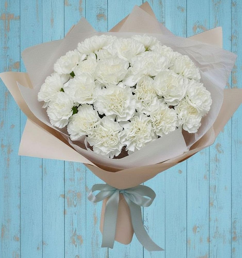 Букет цветов из: Гвоздики в Стрежевом