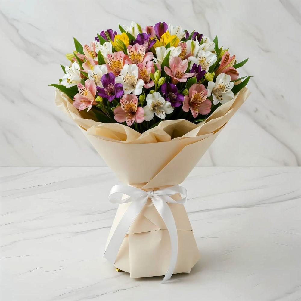 Букет цветов из: Альстромерии в Стрежевом