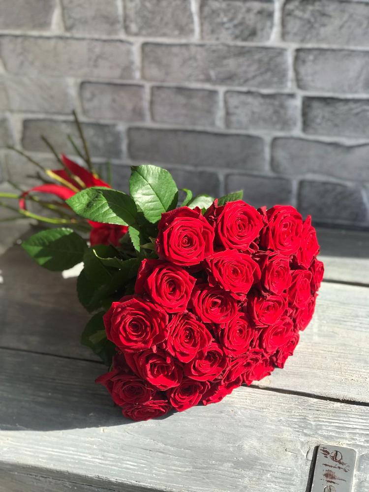 Букет Красные розы Фридом в Стрежевом