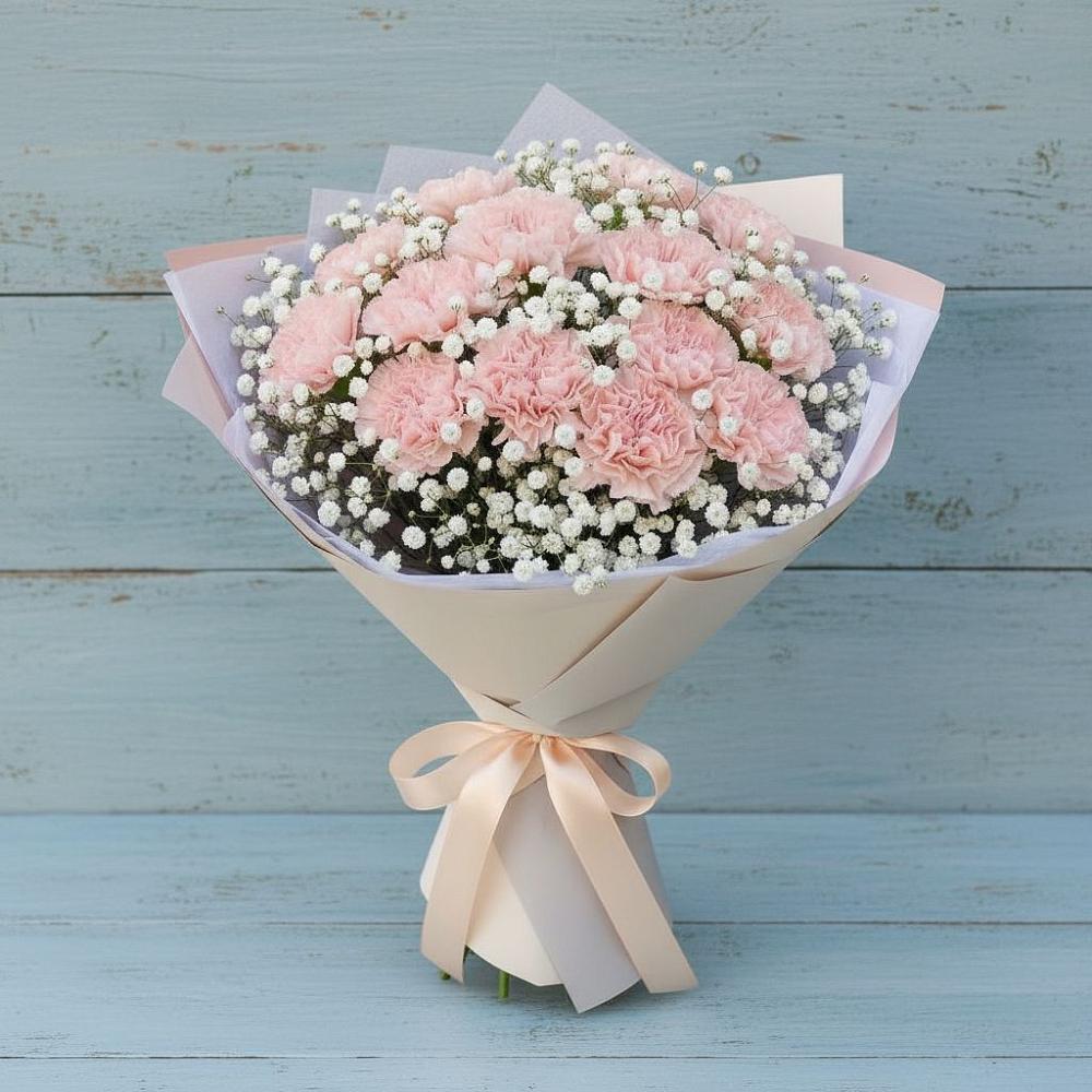 Букет цветов из: Гвоздики в Стрежевом