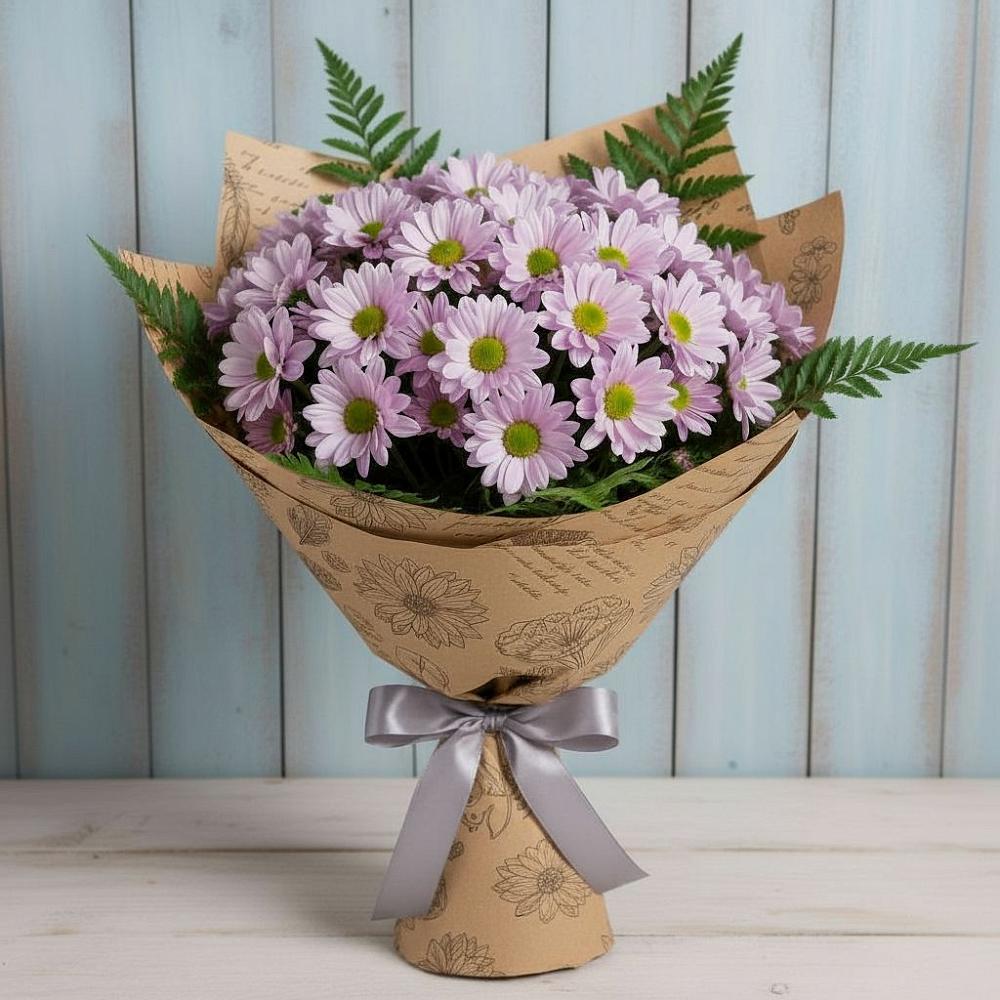 Букет цветов из: Хризантемы в Стрежевом