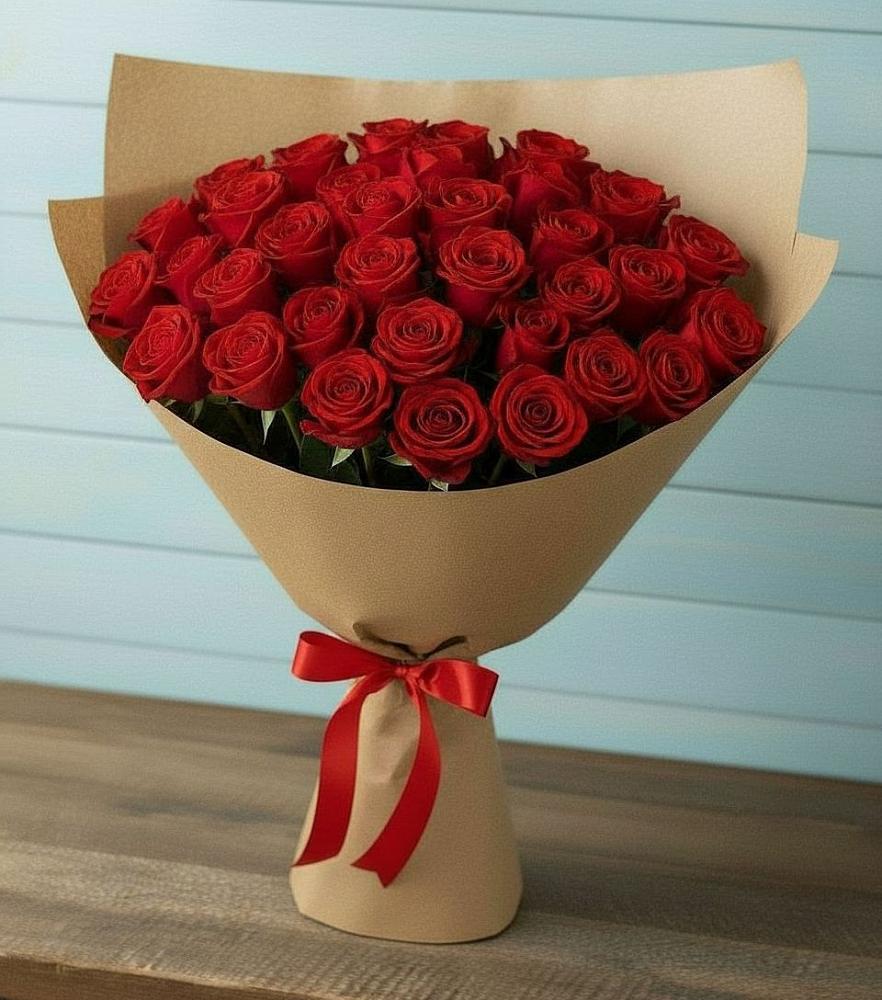 Букет Красные розы Милано в Стрежевом