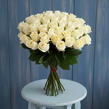 Букет 51 Белая роза Эдлесс Лав #REPLACE_PRED# Стрежевом