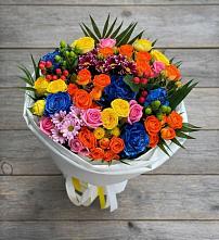 Букет цветов из:  Розы и Хризантемы #REPLACE_PRED# Стрежевом