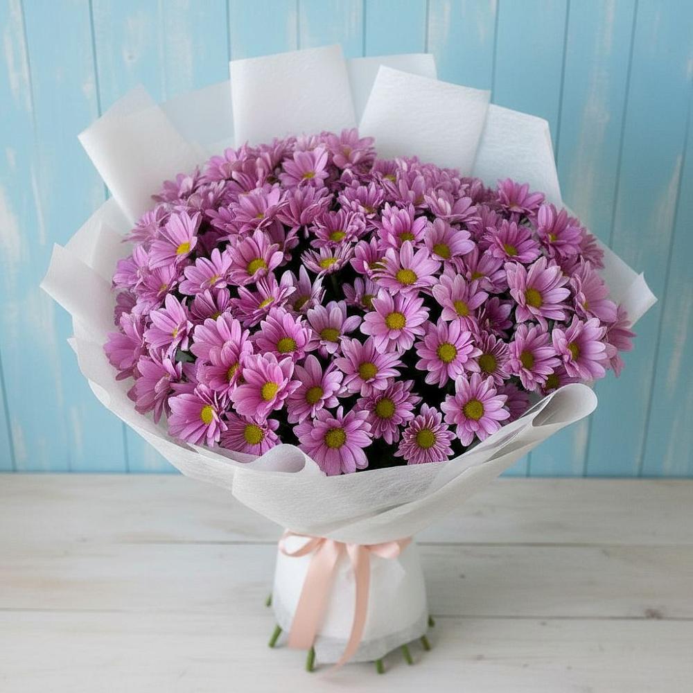 Букет цветов из: Хризантемы в Стрежевом