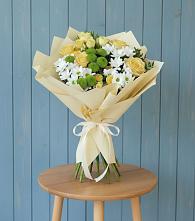 Букет цветов из:  Хризантемы и Розы #REPLACE_PRED# Стрежевом