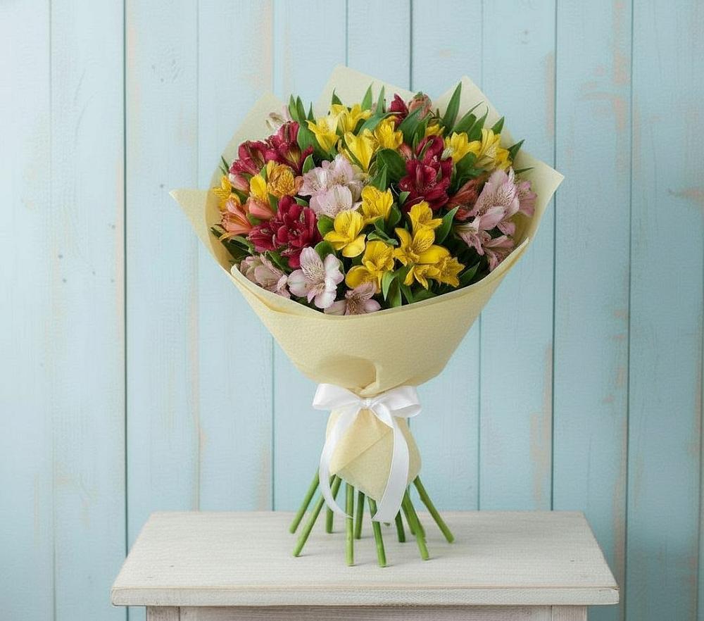 Букет цветов из: Альстромерии в Стрежевом