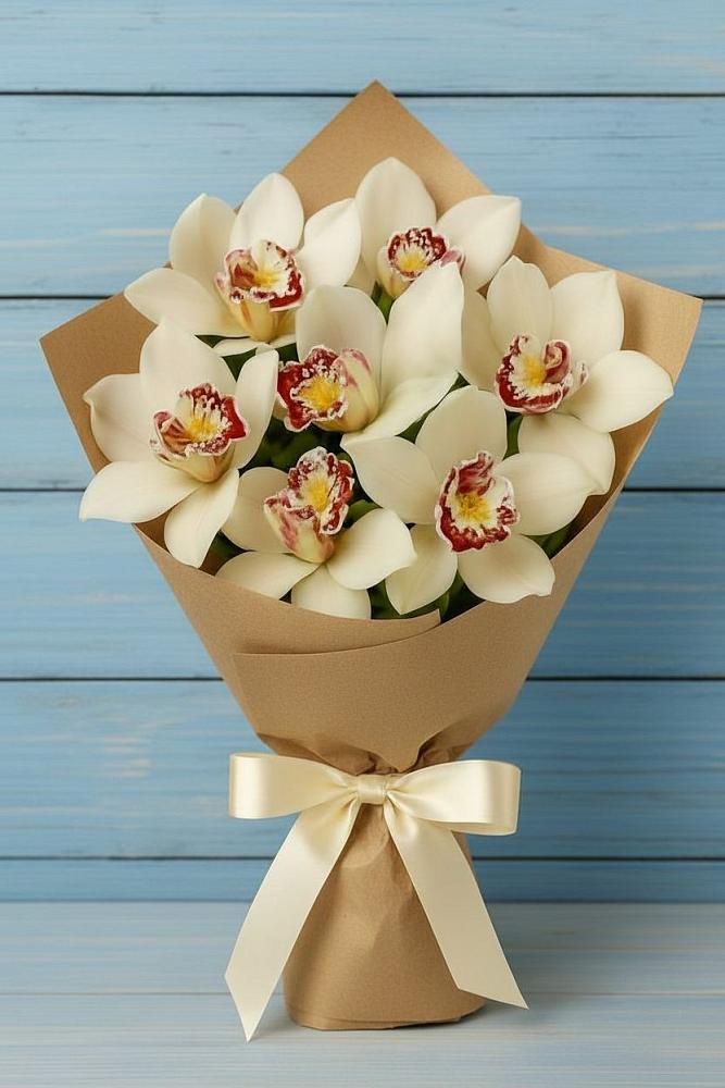 Букет цветов из: Орхидеи и Розы в Стрежевом